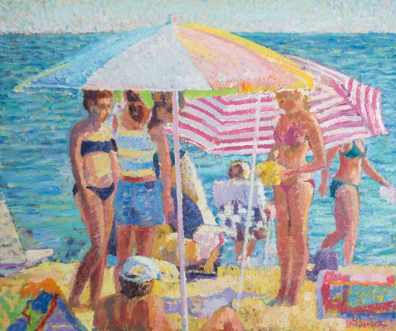 Umbrellas |  30 x 36  | Oil on canvas
